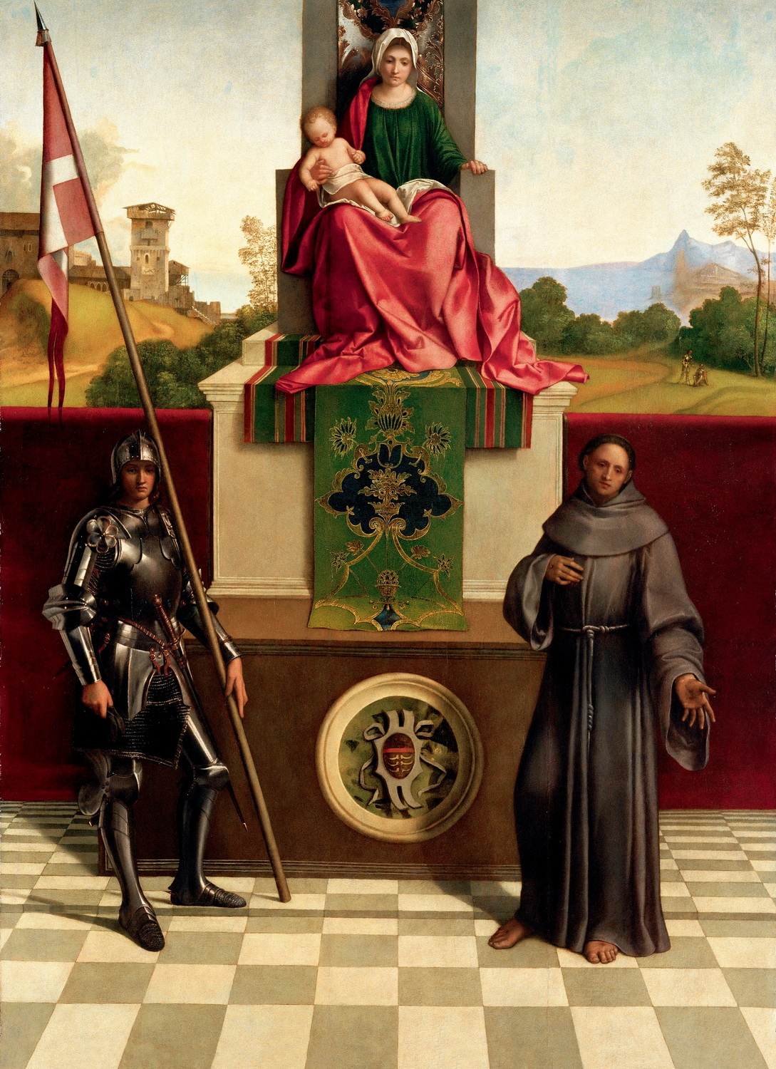 Pala di Castelfranco, con Maria e il Bambino, Francesco d'Assisi, Nicasio Camuno de Burgio - Castelfranco Veneto, Treviso